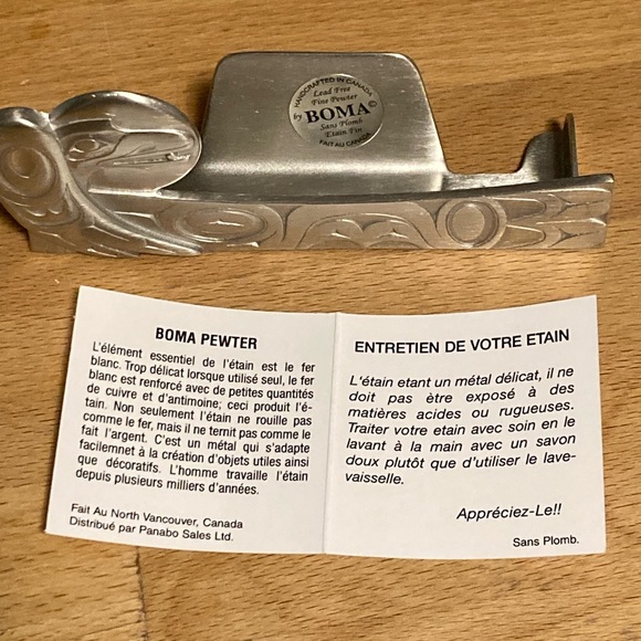 Pewter business card holder - Picture 3 of 3